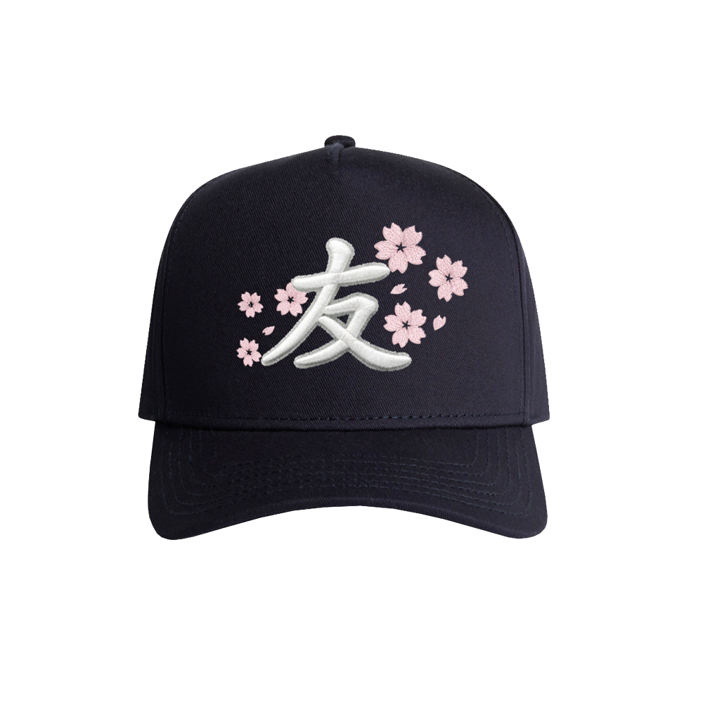 YFK BLOSSOMS SNAPBACK - NAVY