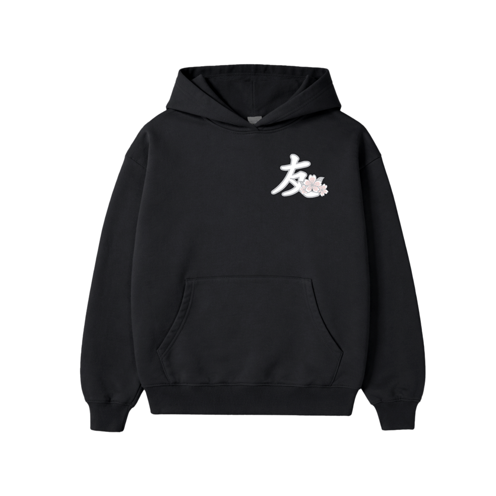 YFK "BLOSSOMS" HOODIE - BLACK