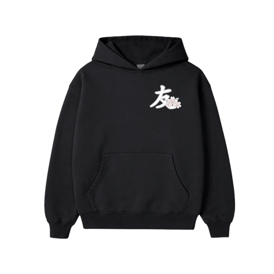 YFK "BLOSSOMS" HOODIE - BLACK