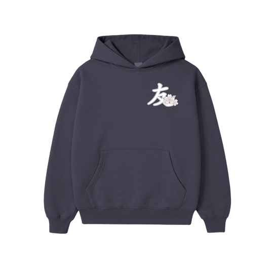 YFK "BLOSSOMS" HOODIE - NAVY