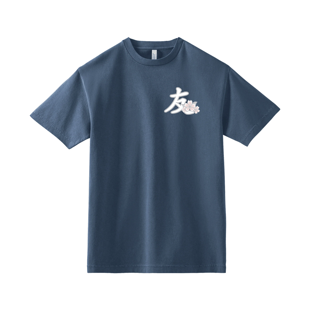 YFK "BLOSSOMS" TSHIRT - GD NAVY