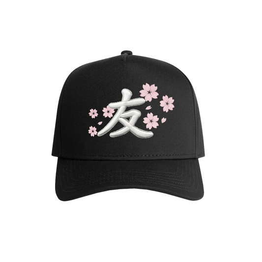 YFK BLOSSOMS SNAPBACK - BLACK