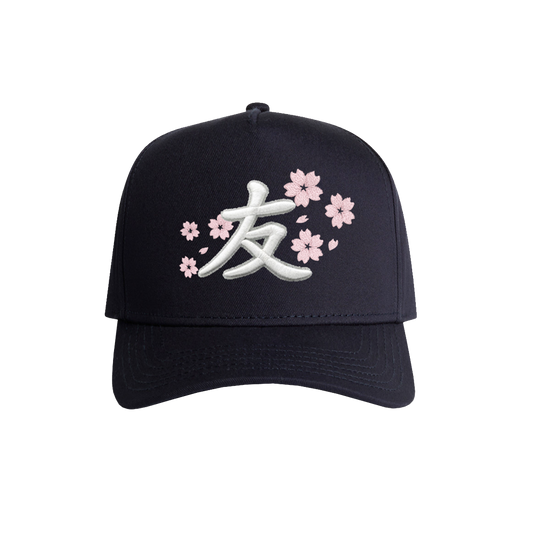 YFK BLOSSOMS SNAPBACK - NAVY
