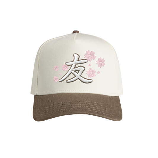 YFK BLOSSOMS SNAPBACK - NATURAL/WALNUT